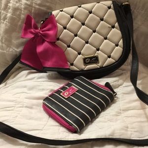Betsey Johnson purse and wallet